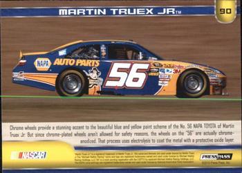 2011 Press Pass - Blue #90 Martin Truex Jr.'s Car Back