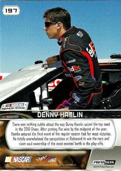 2011 Press Pass - Blue #197 Denny Hamlin Back