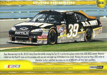 2011 Press Pass - Gold #83 Ryan Newman's Car Back