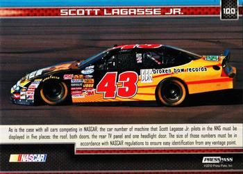 2011 Press Pass - Gold #100 Scott Lagasse Jr.'s Car Back