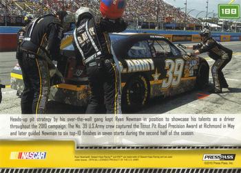 2011 Press Pass - Gold #188 Ryan Newman's Car Back