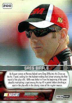 2011 Press Pass - Gold #200 Greg Biffle Back