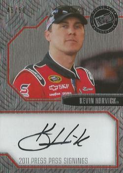 2011 Press Pass - Signings Brushed Metal #PPS-KH Kevin Harvick Front