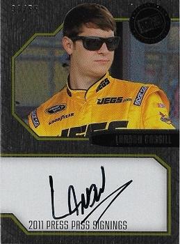2011 Press Pass - Signings Brushed Metal #PPS-LC Landon Cassill Front