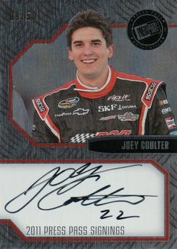 2011 Press Pass - Signings Brushed Metal #PPS-JC2 Joey Coulter Front