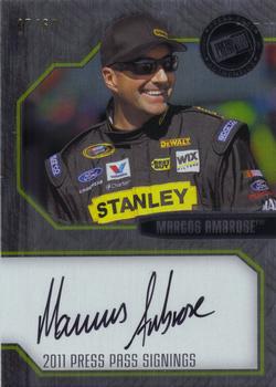 2011 Press Pass - Signings Brushed Metal #PPS-MA1 Marcos Ambrose Front
