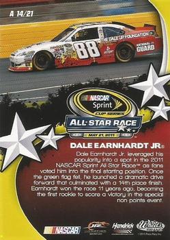2011 Wheels Main Event - All-Stars #A 14 Dale Earnhardt Jr. Back