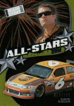 2011 Wheels Main Event - All-Stars Brushed Foil #A 8 David Ragan Front