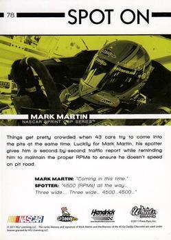 2011 Wheels Main Event - Emerald #78 Mark Martin's Car Back