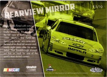 2011 Wheels Main Event - Rearview Mirror #R 5 Mark Martin Back