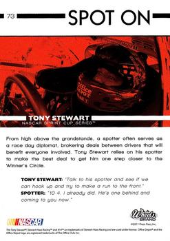 2011 Wheels Main Event - Red #73 Tony Stewart's Car Back