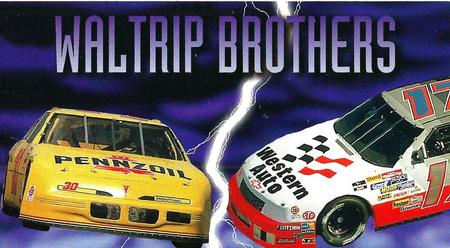 1994 SkyBox #25 Darrell Waltrip/Michael Waltrip Cars Front