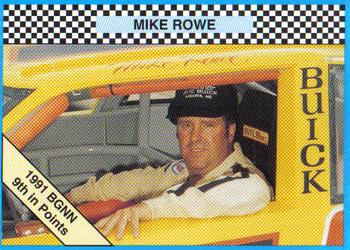 1992 Winner's Choice Busch #20 Mike Rowe Front