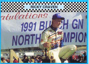 1992 Winner's Choice Busch #2 Ricky Craven Front