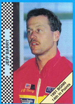 1992 Winner's Choice Busch #30 Jeff Barry Front