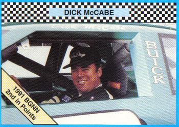 1992 Winner's Choice Busch #5 Dick McCabe Front