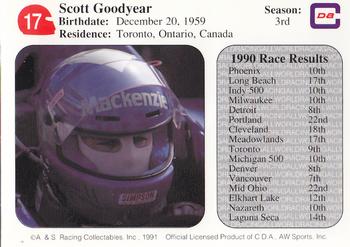 1991 All World #17 Scott Goodyear Back