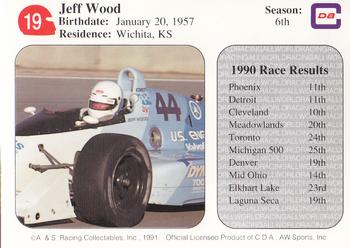 1991 All World #19 Jeff Wood Back