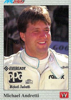 1991 All World #25 Michael Andretti Front