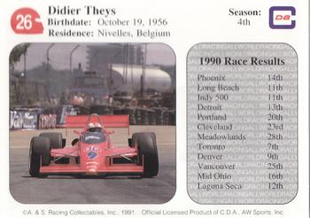 1991 All World #26 Didier Theys Back