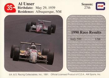 1991 All World #35 Al Unser Back