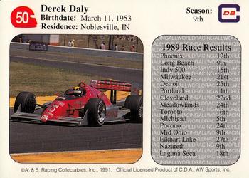 1991 All World #50 Derek Daly Back