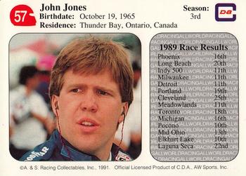 1991 All World #57 John Jones Back