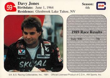 1991 All World #59 Davy Jones Back