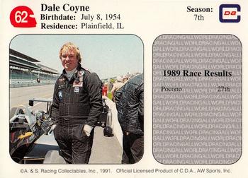 1991 All World #62 Dale Coyne Back