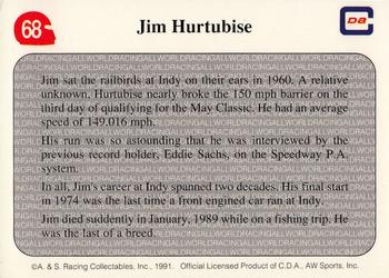 1991 All World #68 In Memory of Jim Hurtubise Back