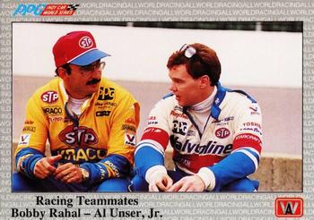 1991 All World #75 Racing Teammates Bobby Rahal - Al Unser, Jr. Front