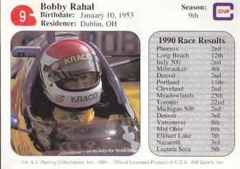 1991 All World #9 Bobby Rahal Back