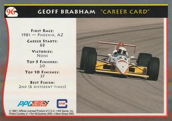 1992 All World Indy #96 Geoff Brabham Back