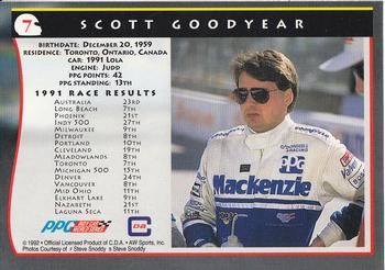 1992 All World Indy #7 Scott Goodyear Back