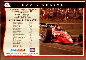 1992 All World Indy #9 Eddie Cheever Back