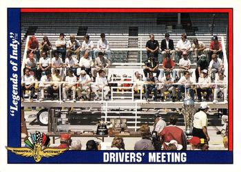 1991 Collegiate Collection Legends of Indy #77 Driver's Meeting Front