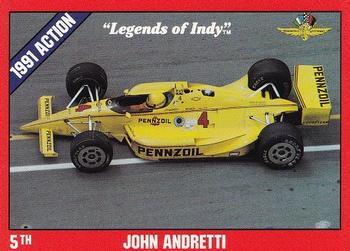1992 Collegiate Collection Legends of Indy #6 John Andretti Front