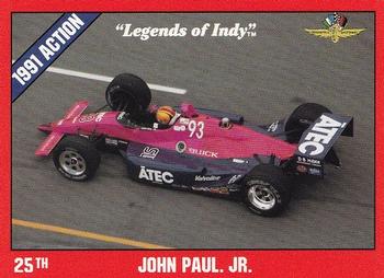 1992 Collegiate Collection Legends of Indy #26 John Paul Jr. Front