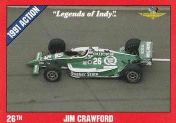 1992 Collegiate Collection Legends of Indy #27 Jim Crawford Front