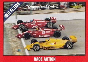 1992 Collegiate Collection Legends of Indy #40 Race Action Front
