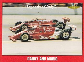 1992 Collegiate Collection Legends of Indy #76 Danny and Mario Front
