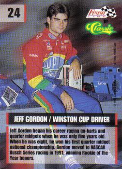 1995 Finish Line #24 Jeff Gordon Back