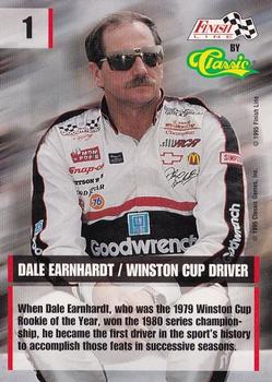 1995 Finish Line #1 Dale Earnhardt Back