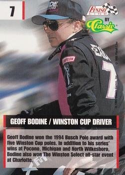 1995 Finish Line #7 Geoff Bodine Back