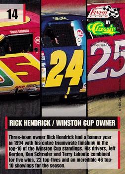 1995 Finish Line #14 Rick Hendrick Back