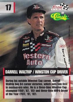 1995 Finish Line #17 Darrell Waltrip Back