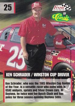 1995 Finish Line #25 Ken Schrader Back