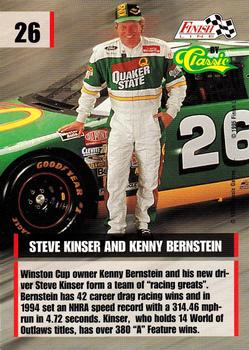 1995 Finish Line #26 Steve Kinser / Kenny Bernstein Back