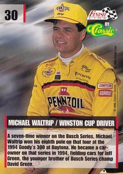 1995 Finish Line #30 Michael Waltrip Back