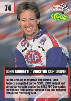 1995 Finish Line #74 John Andretti Back